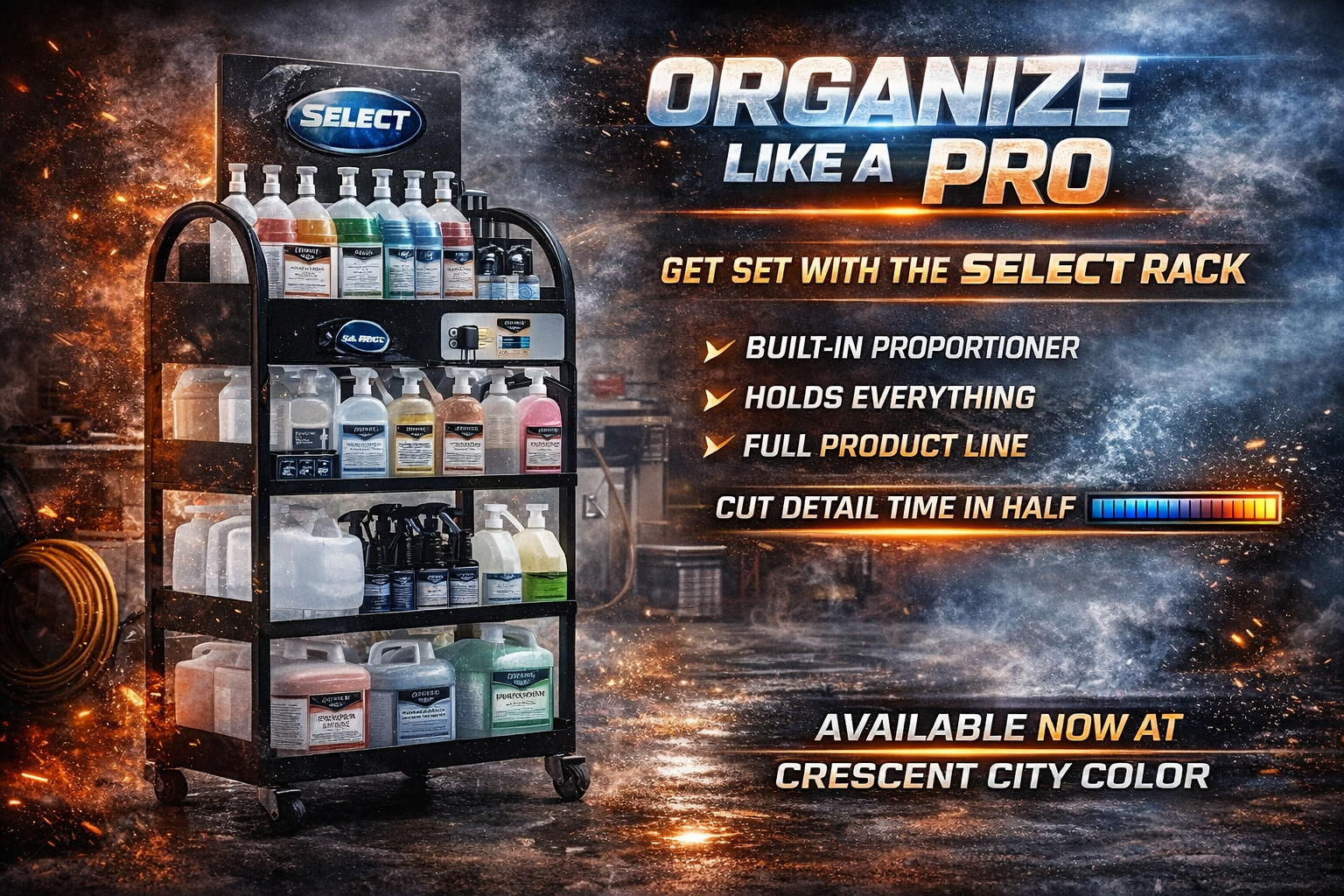 CAR BRITE SELECT DILUTOR RACK SYSTEM