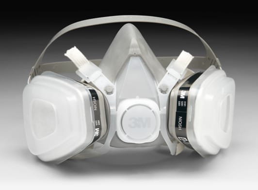 3M 07192 Half Facepiece Disposable Respirator Assembly, Organic Vapor/P95, Medium